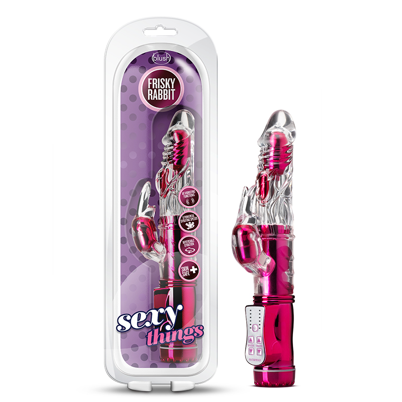 Sexy Things Frisky Rabbit Dual Stimulation Vibrator Pink | eBay
